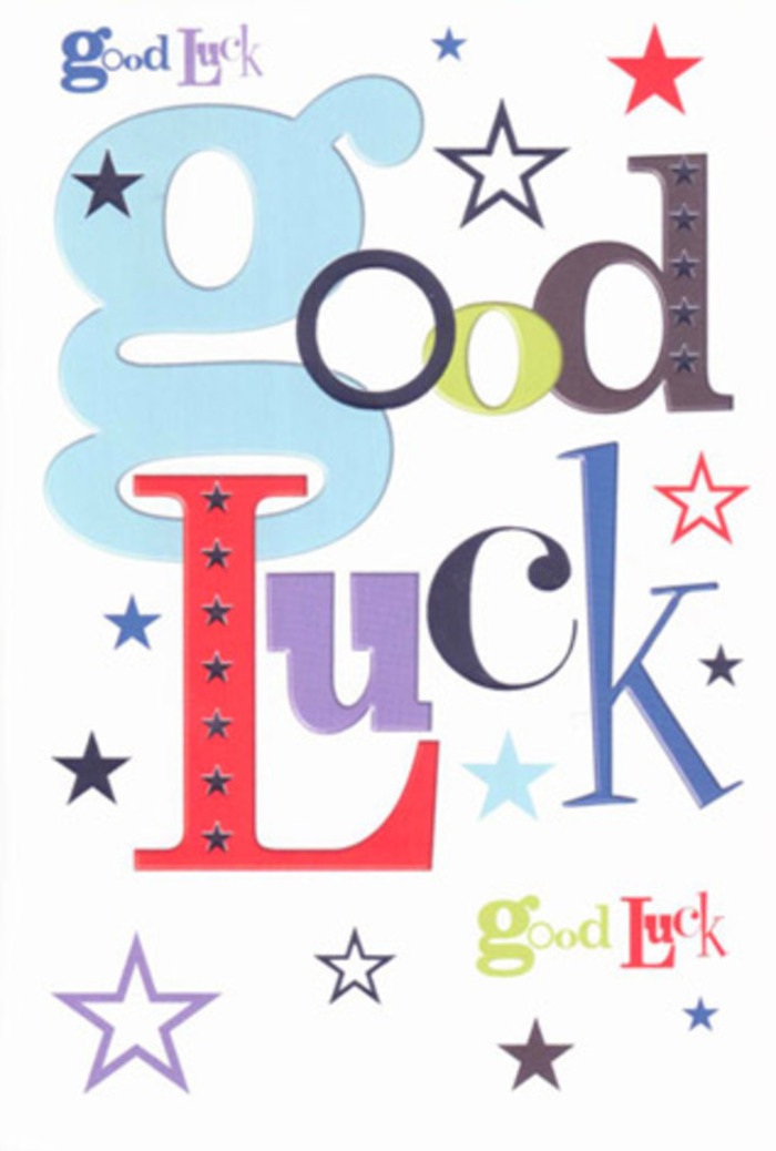 Lively and full of hope, this luck-themed card reflects the character and vibrancy found throughout Surrey's green corridors and bustling villages. Its typography, a medley of playful forms from wide pastel blues and slender blacks to jubilant reds, captures the diversity seen in summer borders at Wisley Gardens or the streets of Reigate. Stars, bright and pastel, skip across the expanse of white, each one symbolising ambition and encouragement-like the supportive neighbours and friends often found in Surrey's close-knit communities. The balanced use of negative space allows the artful letters and colourful stars to stand out, producing a contemporary, heartfelt composition. The card's premium, velvety surface speaks to the quality carried in every arrangement from local florists-smooth and pleasing to the touch. As an emblem of well wishes, it channels the gleeful anticipation heard on Surrey's platforms-be it for a new job in Guildford or the first steps at Surrey University. There is a palpable energy, a gentle clapping as if the whole county stands behind you, rooting for moments big and small.